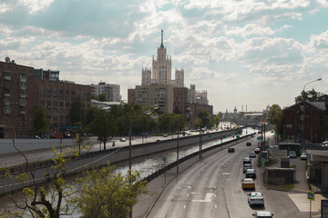 Fototapeta na wymiar view of Moscow's skyscraper
