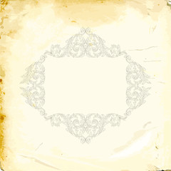 Vector baroque of vintage elements for design. 