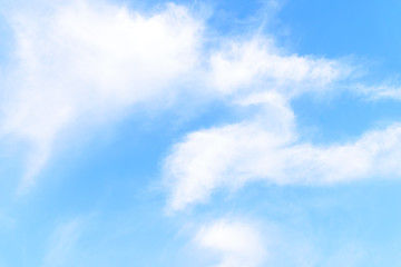 The nature of blue sky with cloud in the morning.