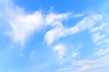 Obraz premium The nature of blue sky with cloud in the morning.