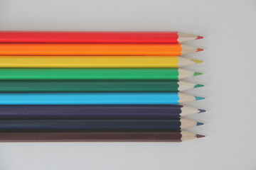 Pencils of different colors