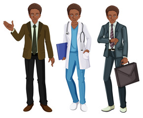 A Black Man Wearing Uniform