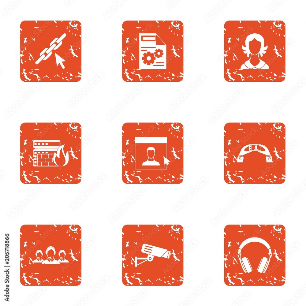 Poster remedy icons set. grunge set of 9 remedy vector icons for web isolated on white background