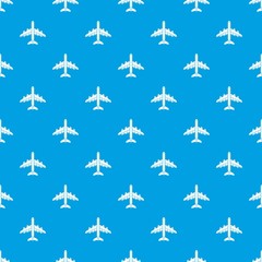 Plane pattern vector seamless blue repeat for any use