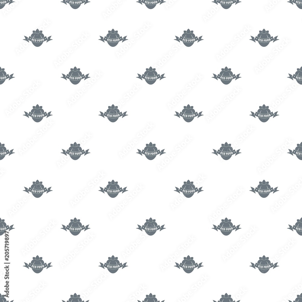 Poster eco fresh food pattern vector seamless repeat for any web design