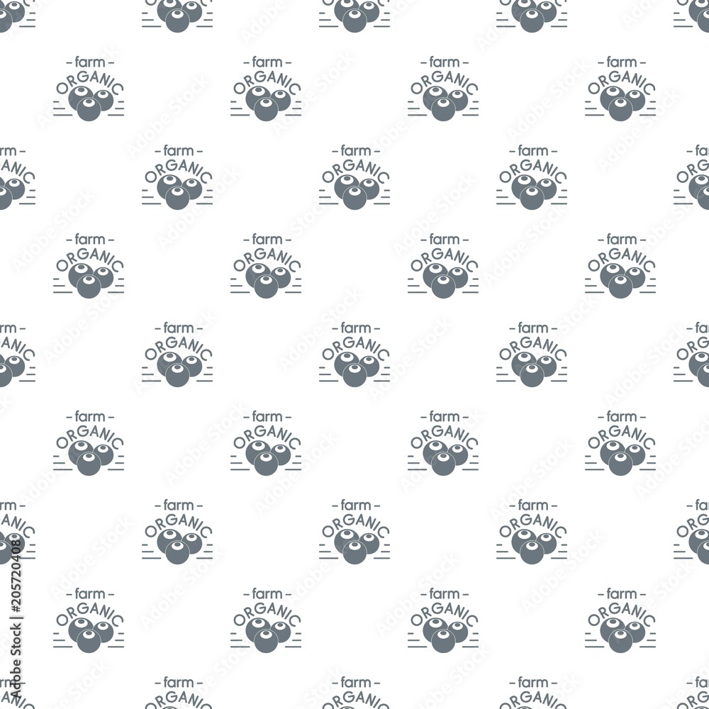 Poster organic farm pattern vector seamless repeat for any web design