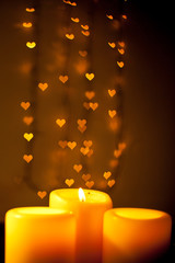 Bokeh con corazones II