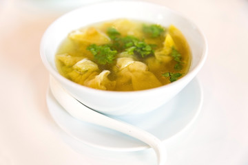 shrimp dumpling soup , Chinese food