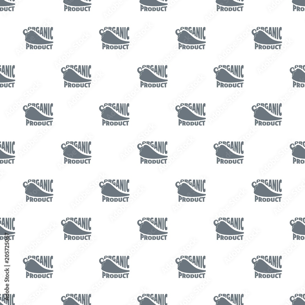 Poster organic bio product pattern vector seamless repeat for any web design