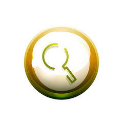 Search magnifyier web button, magnify icon. Modern magnifying glass sign, web site design or mobile app