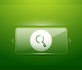 Search magnifyier web button, magnify icon. Modern magnifying glass sign, web site design or mobile app