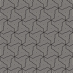 Vector seamless lines mosaic pattern. Modern stylish abstract texture. Repeating geometric tiles