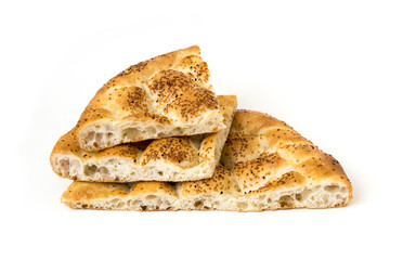 Ramadan Pita (Ramazan Pidesi) Traditional Turkish bread for holy month Ramadan..