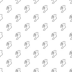 Foot care pattern vector seamless repeating for any web design