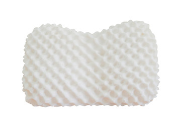 isolated soft latex natural material inside the pillow to protects mite, dust and support your neck with clipping path.