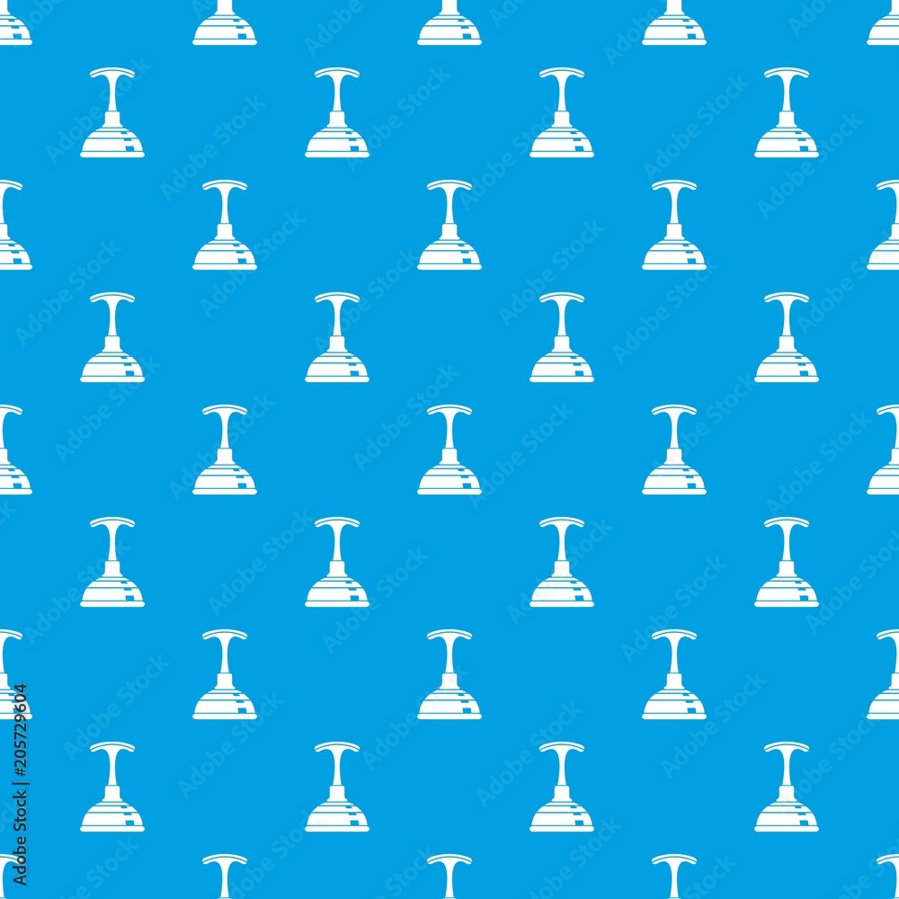 Poster plunger pattern vector seamless blue repeat for any use