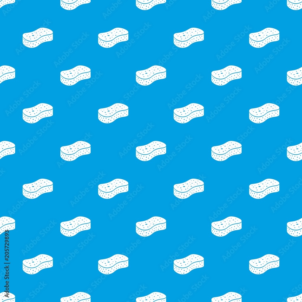 Poster sponge pattern vector seamless blue repeat for any use