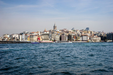 Fototapeta na wymiar Istanbul in the daytime - Galata, Turkey.