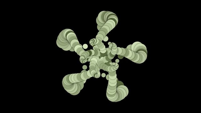 4k Abstract round circle array flower petal pattern background,star chain,microbes bacteria insects worms,rope knot,whirlpool vortex technology data information.