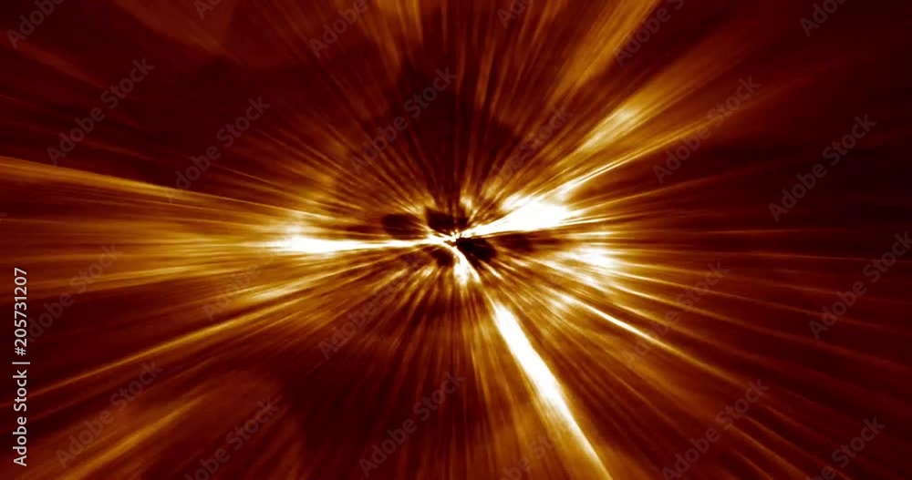 Poster abstract fractal light fx loop/ abstract animated background with fractal warm light patterns waving