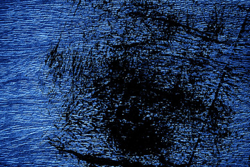 Ultra marina grunge Wooden surface for design mock-up Cracked texture or dark paper background