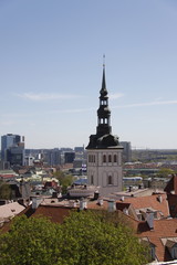 Fototapeta na wymiar Église Saint-Nicolas à Tallinn, Estonie