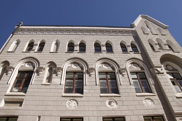 Immeuble ancien de la ville basse à Tallinn, Estonie