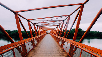 Lorong Halus Bridge Singapore, Bridge that across the water way.