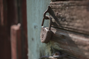 Rustic old lock