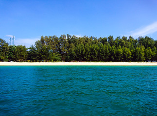 Koh Bulone island water and sky in Satun, Thailand