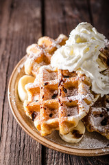 Sugar waffles product photo
