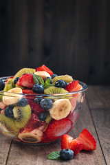 Healthy fruit salad.