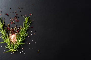 Foto op Canvas Food background with fresh herbs and spices © Leszek Czerwonka