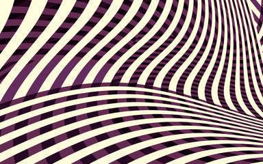 Abstract Curve Stripe Pattern