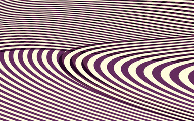 Abstract Curve Stripe Pattern
