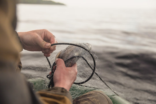 Fishing Nets On A Boat