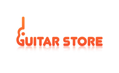 Orange Logo of Guitar Store