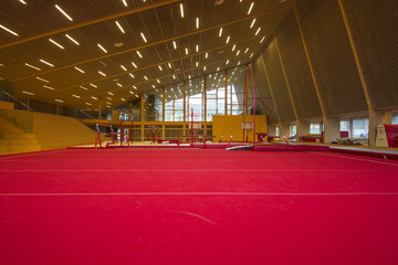 Gymnastic equipment in a gymnastic center in the Faroe Islands 