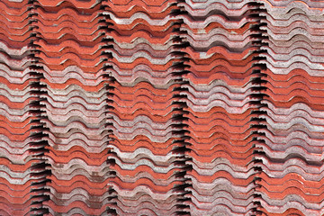 Pile of roof tiles