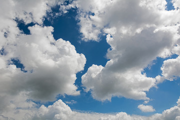 clouds on a blue sky