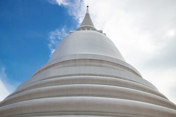 Fototapeta premium Wat Makutkasatriyaram, beautiful temple view to skyline in Bangkok Thailand
