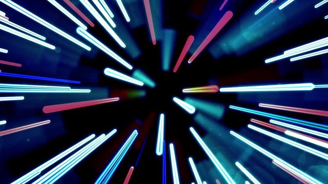 Neon tubes lights intro background flashing blinking turning on 4k
