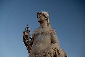 Fototapeta na wymiar Statue of Hermes