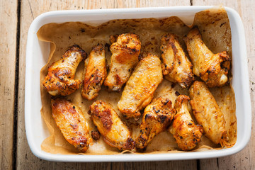 Buffalo glazed chicken wings 