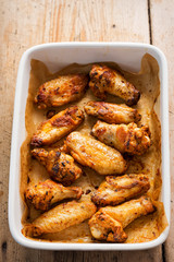Buffalo glazed chicken wings 