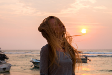 Obraz premium sea breeze at sunset
