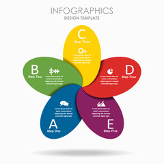 Infographic template. Vector illustration. Can be used for workflow layout, diagram, business step options, banner.