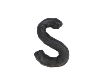 Latin Alphabet made from Play Clay.