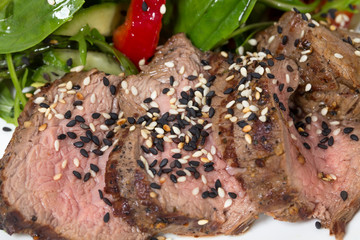 Grilled thai beef salad.
