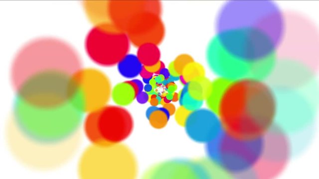 4k Abstract colorful circles,bubbles blister array background,dancing dots fireworks particles,chaos debris chemical foam tunnels.
